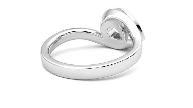 Taylor & Hart Nalu Pear Engagement Ring 360 degree image 13