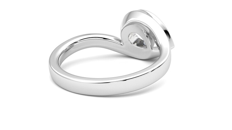 Taylor & Hart Nalu Pear Engagement Ring 360 degree image 13