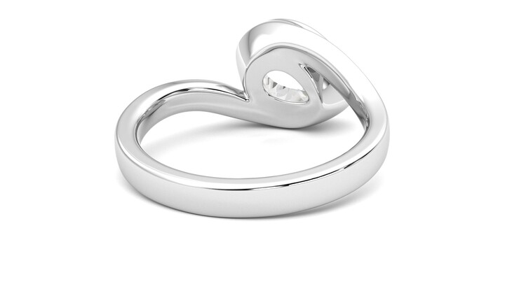 Taylor & Hart Nalu Pear Engagement Ring 360 degree image 14