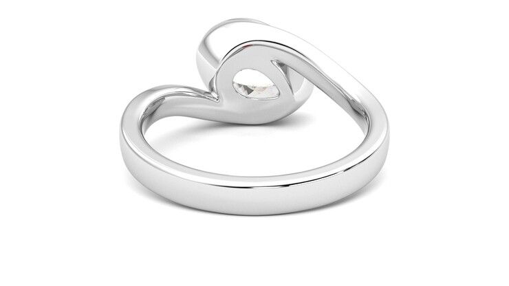 Taylor & Hart Nalu Pear Engagement Ring 360 degree image 15