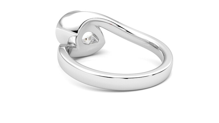 Taylor & Hart Nalu Pear Engagement Ring 360 degree image 17
