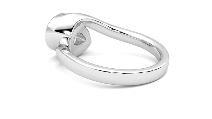 Taylor & Hart Nalu Pear Engagement Ring 360 degree image 18