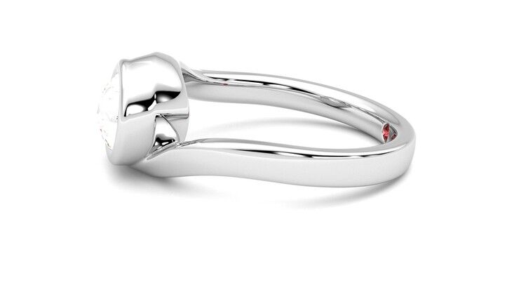 Taylor & Hart Nalu Pear Engagement Ring 360 degree image 21