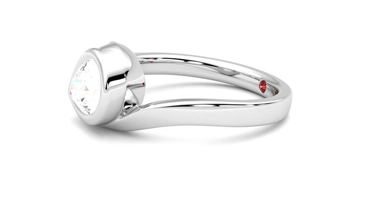 Taylor & Hart Nalu Pear Engagement Ring 360 degree image 22