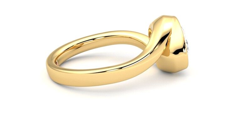 Taylor & Hart Nalu Oval Engagement Ring 360 degree image 10