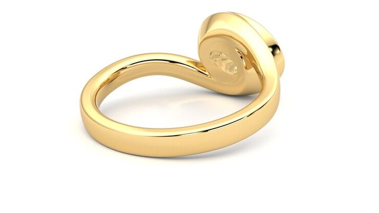 Taylor & Hart Nalu Oval Engagement Ring 360 degree image 13