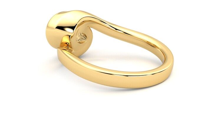 Taylor & Hart Nalu Oval Engagement Ring 360 degree image 18