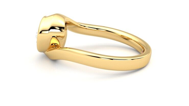 Taylor & Hart Nalu Oval Engagement Ring 360 degree image 20