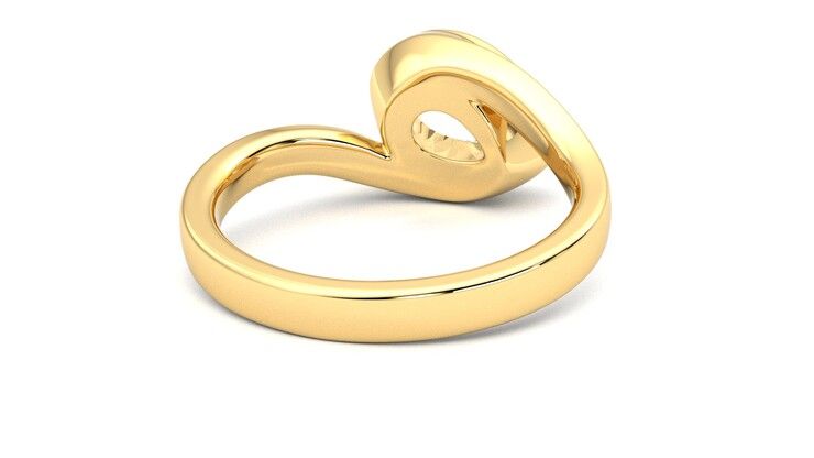 Taylor & Hart Nalu Pear Engagement Ring 360 degree image 14