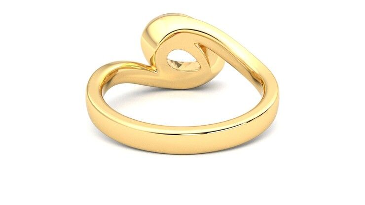 Taylor & Hart Nalu Pear Engagement Ring 360 degree image 15