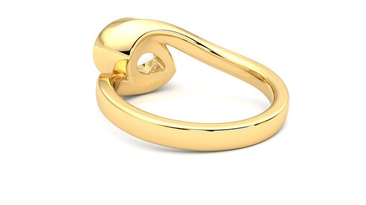 Taylor & Hart Nalu Pear Engagement Ring 360 degree image 17