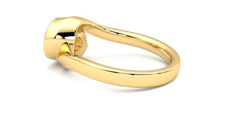 Taylor & Hart Nalu Pear Engagement Ring 360 degree image 19