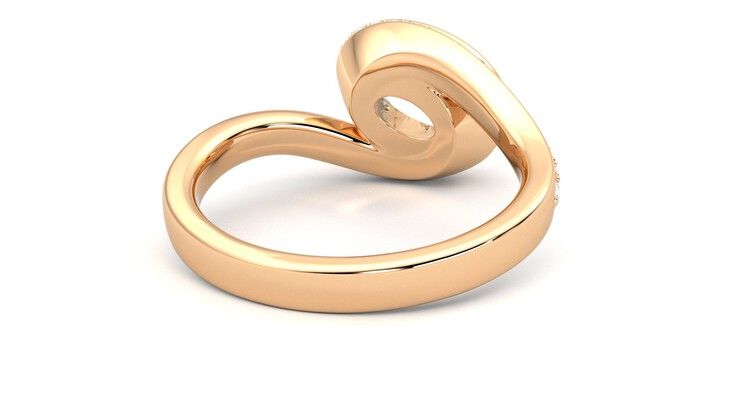 Taylor & Hart Nalu Oval Engagement Ring 360 degree image 14