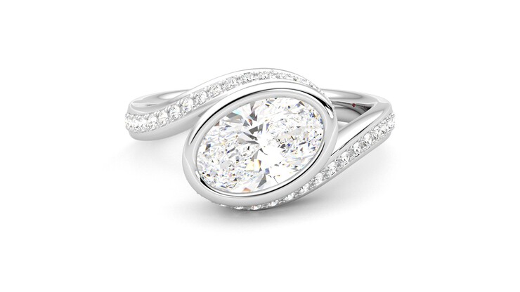 Taylor & Hart Nalu Oval Engagement Ring 360 detail 01