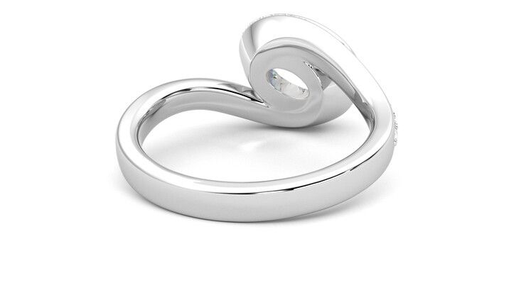 Taylor & Hart Nalu Oval Engagement Ring 360 degree image 14