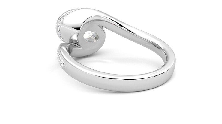 Taylor & Hart Nalu Oval Engagement Ring 360 degree image 17