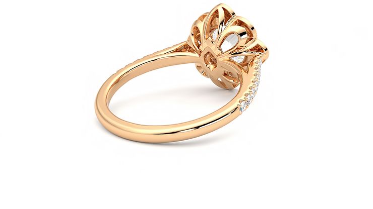 Taylor & Hart Neptune Round Engagement Ring 360 degree image 13