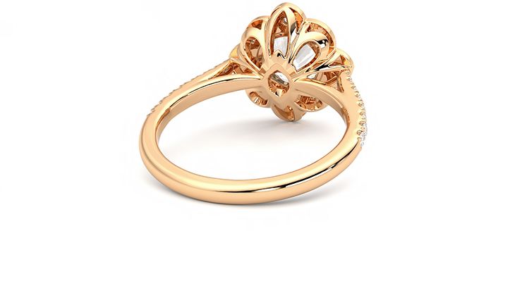 Taylor & Hart Neptune Round Engagement Ring 360 degree image 14