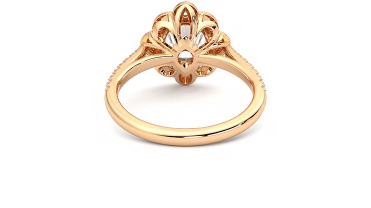 Taylor & Hart Neptune Round Engagement Ring 360 degree image 15