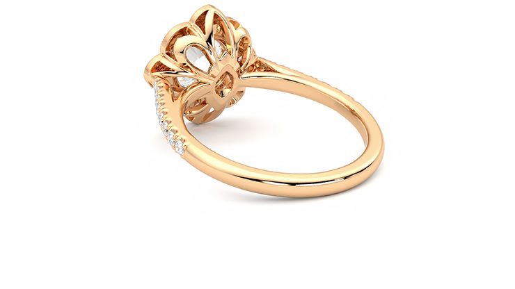Taylor & Hart Neptune Round Engagement Ring 360 degree image 17
