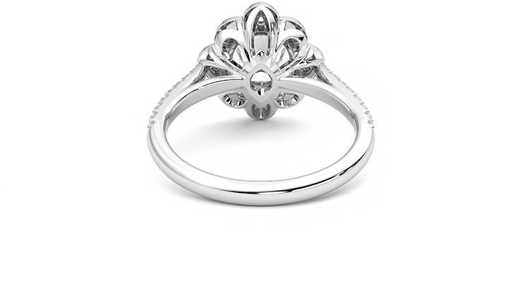 Taylor & Hart Neptune Round Engagement Ring 360 degree image 15