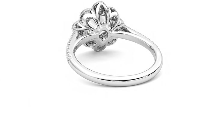 Taylor & Hart Neptune Round Engagement Ring 360 degree image 16