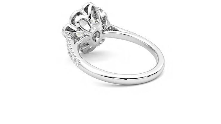 Taylor & Hart Neptune Round Engagement Ring 360 degree image 17