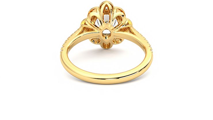 Taylor & Hart Neptune Round Engagement Ring 360 degree image 15