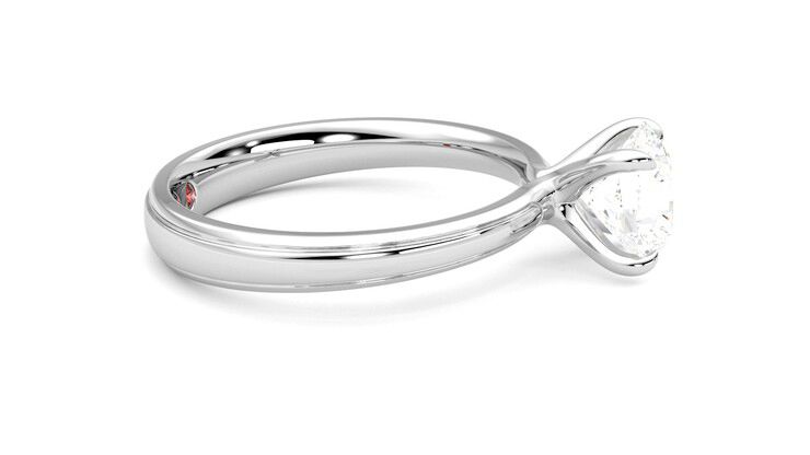 Taylor & Hart Nouveau Round Engagement Ring 360 degree image 9