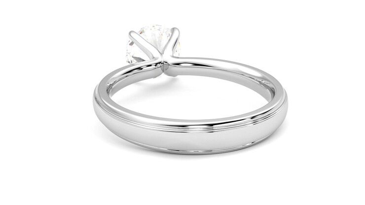 Taylor & Hart Nouveau Round Engagement Ring 360 degree image 16