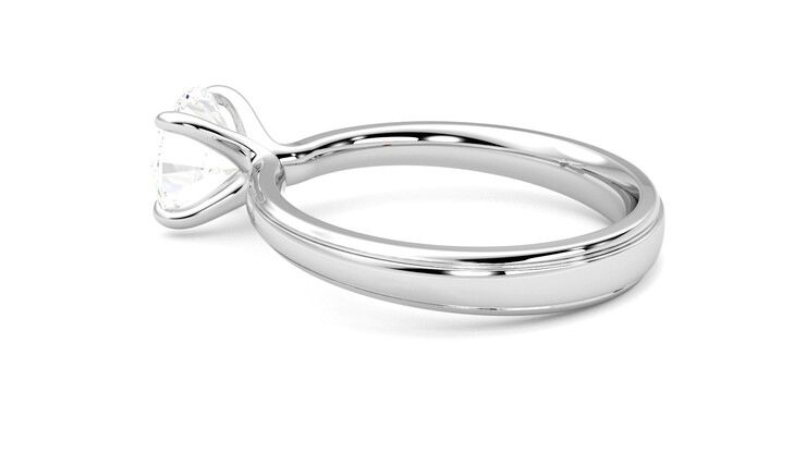 Taylor & Hart Nouveau Round Engagement Ring 360 degree image 19