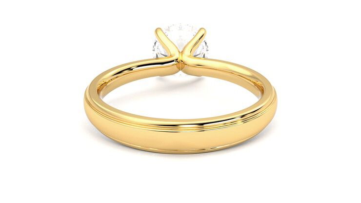 Taylor & Hart Nouveau Round Engagement Ring 360 degree image 15