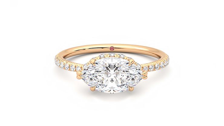 Taylor & Hart Nutmeg Marquise Engagement Ring 360 degree image 0