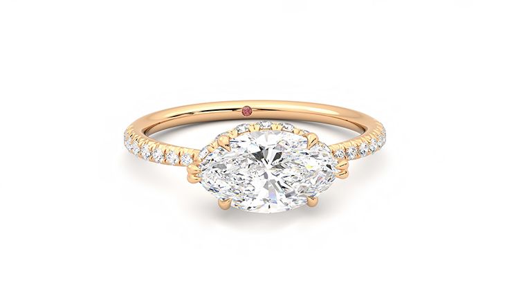 Taylor & Hart Nutmeg Marquise Engagement Ring 360 degree image 2