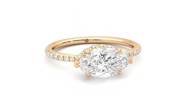 Taylor & Hart Nutmeg Marquise Engagement Ring 360 degree image 3