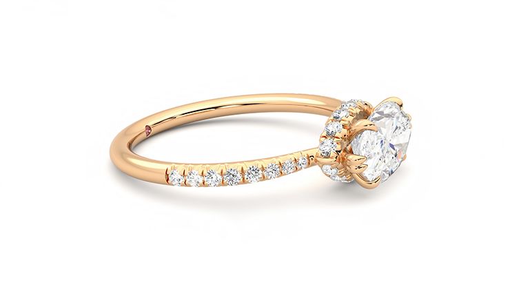 Taylor & Hart Nutmeg Marquise Engagement Ring 360 degree image 8