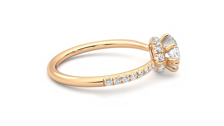 Taylor & Hart Nutmeg Marquise Engagement Ring 360 degree image 10