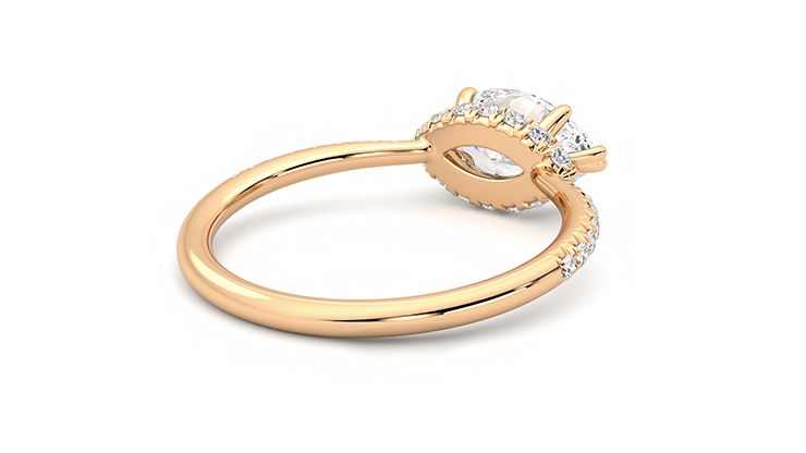 Taylor & Hart Nutmeg Marquise Engagement Ring 360 degree image 13