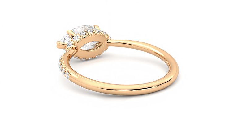 Taylor & Hart Nutmeg Marquise Engagement Ring 360 degree image 17