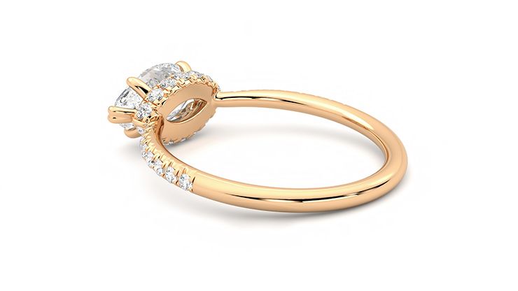 Taylor & Hart Nutmeg Marquise Engagement Ring 360 degree image 18