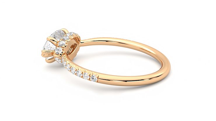 Taylor & Hart Nutmeg Marquise Engagement Ring 360 degree image 19