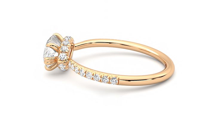 Taylor & Hart Nutmeg Marquise Engagement Ring 360 degree image 20