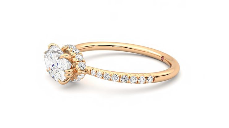 Taylor & Hart Nutmeg Marquise Engagement Ring 360 degree image 22