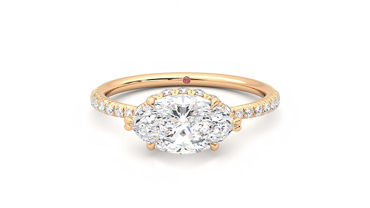 Taylor & Hart Nutmeg Marquise Engagement Ring 360 degree image 29