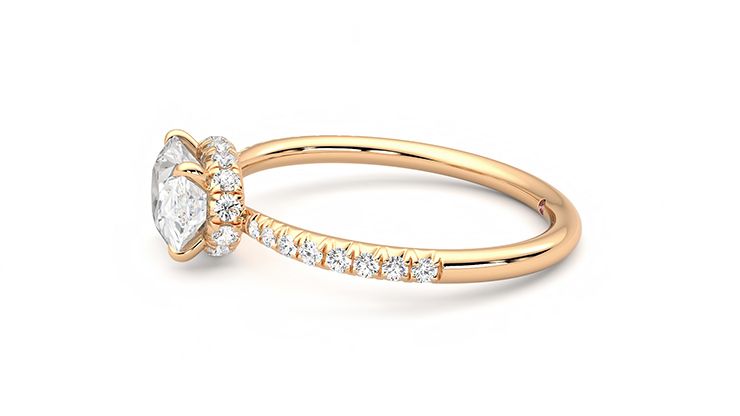 Taylor & Hart Nutmeg Oval Engagement Ring 360 degree image 21
