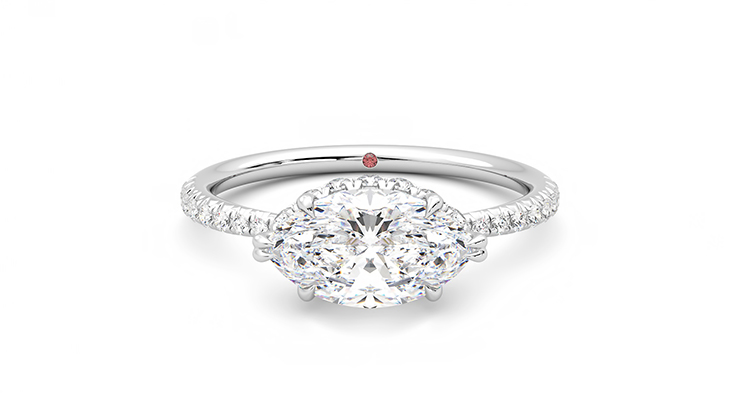 Taylor & Hart Nutmeg Marquise Engagement Ring 360 detail 01