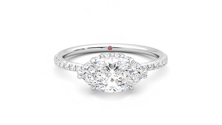Taylor & Hart Nutmeg Marquise Engagement Ring 360 degree image 1
