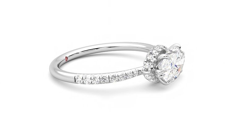 Taylor & Hart Nutmeg Marquise Engagement Ring 360 degree image 8