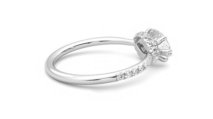Taylor & Hart Nutmeg Marquise Engagement Ring 360 degree image 11