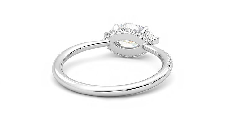 Taylor & Hart Nutmeg Marquise Engagement Ring 360 degree image 14